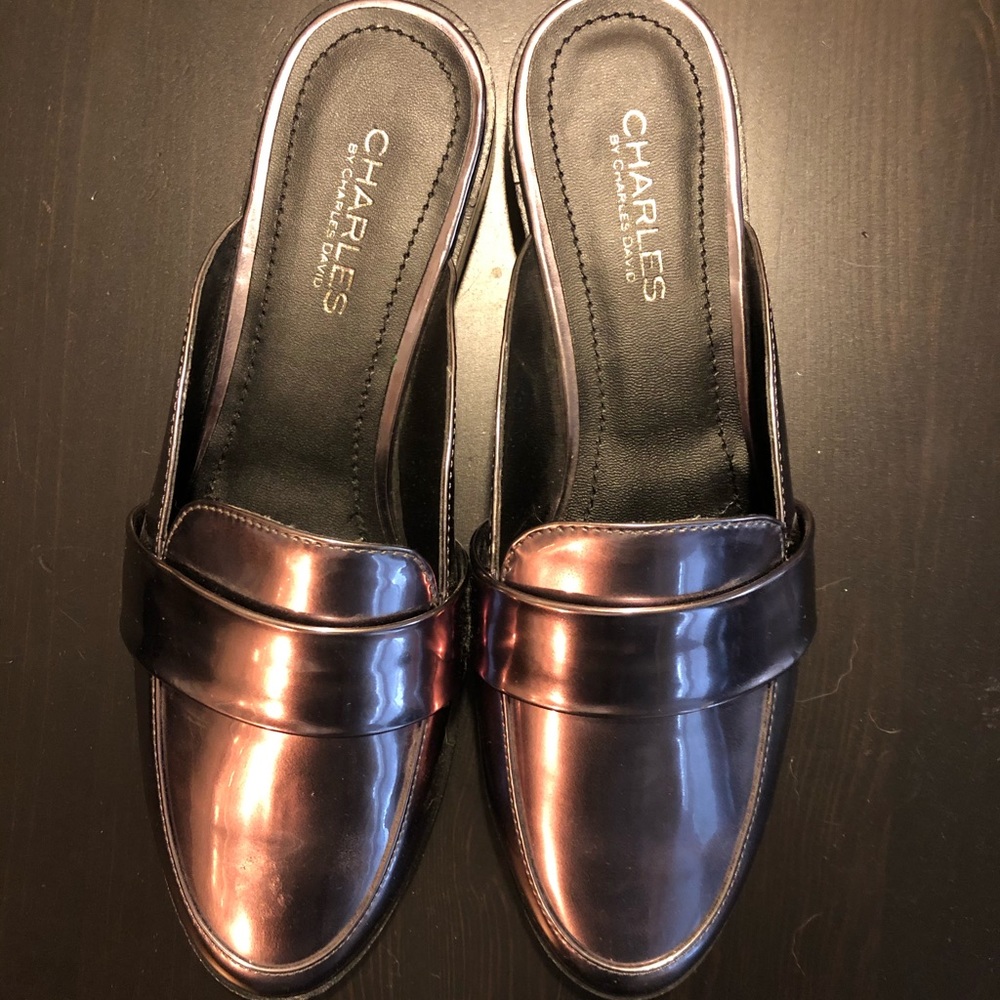 Charles by Charles David metallic mules/flats